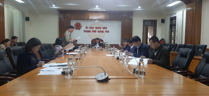 Thành phố nghe báo cáo về tình hình dự án hạ tầng kỹ thuật khu tái định cư thôn Cao, xã Bảo Khê