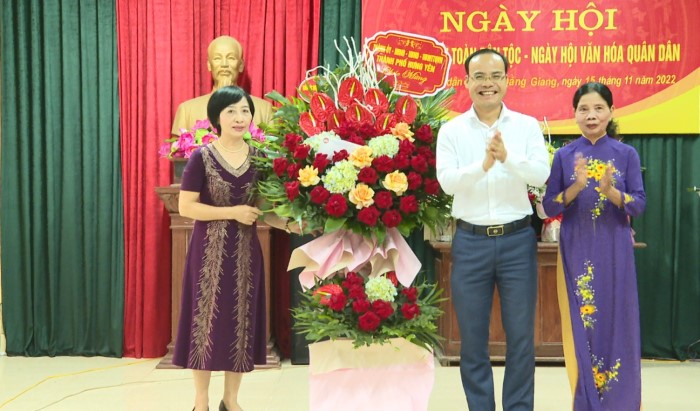 Khu dân cư Bạch Đằng Giang, phường Minh Khai tổ chức ngày Hội đại đoàn kết toàn dân tộc, ngày hội văn hóa quân dân năm 2022