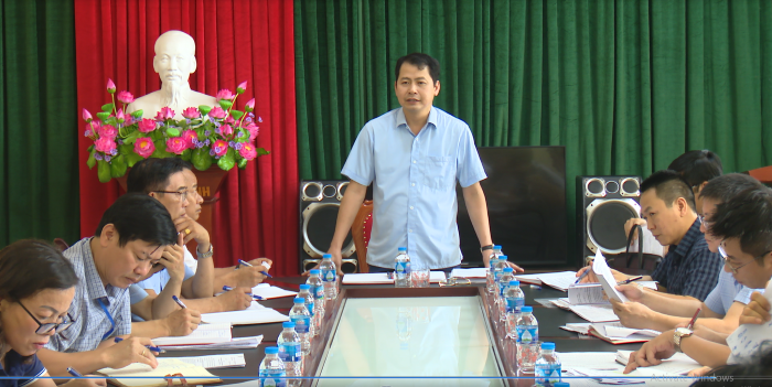 Đồng chí Chủ tịch UBND thành phố - Doãn Quốc Hoàn làm việc với Đảng ủy xã Hùng Cường
