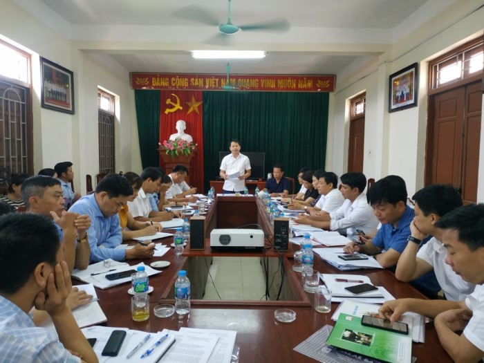 Đồng chí Chủ tịch UBND thành phố - Doãn Quốc Hoàn làm việc với Ban thường vụ Đảng ủy xã Bảo Khê