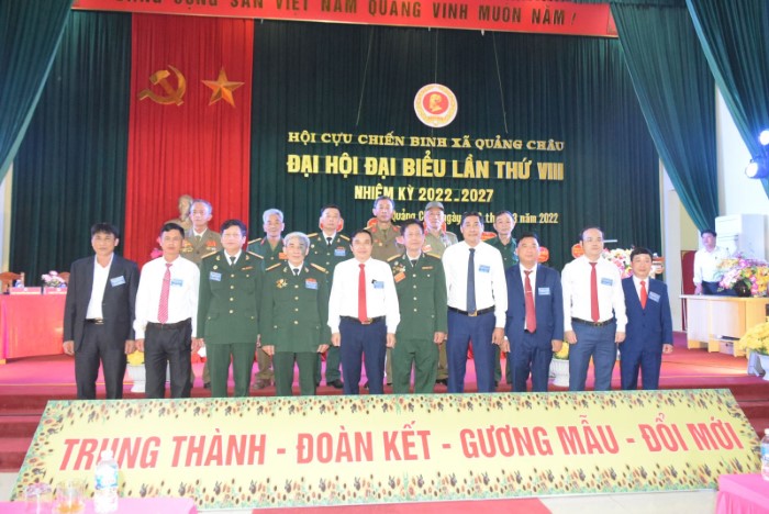 Đại Hội đại biểu Hội Cựu chiến binh xã  Quảng Châu lần thứ VIII nhiệm kỳ 2022-2027