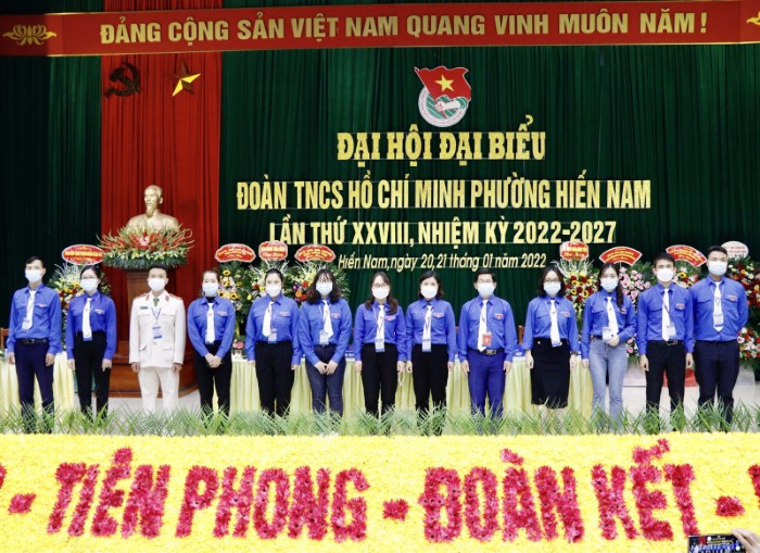 Phường Hiến Nam tổ chức Đại hội đại biểu Đoàn Thanh niên Cộng sản Hồ Chí Minh nhiệm kỳ 2022-2027