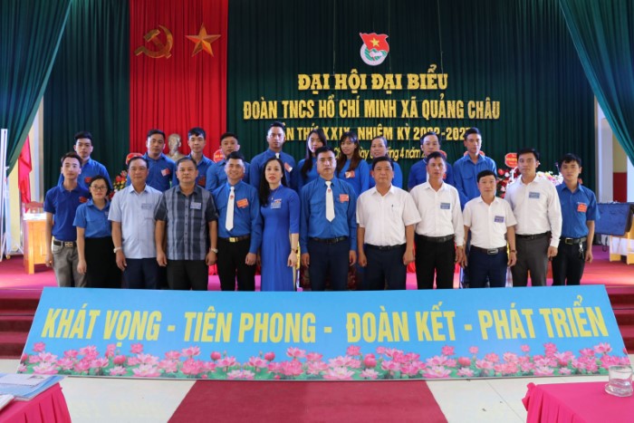 Xã Quảng Châu tổ chức Đại hội đại biểu Đoàn thanh niên cộng sản Hồ Chí Minh nhiệm kỳ 2022 - 2027