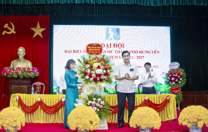 Hội người mù thành phố tổ chức Đại hội  đại biểu lần thứ VI, nhiệm kỳ 2022 - 2027