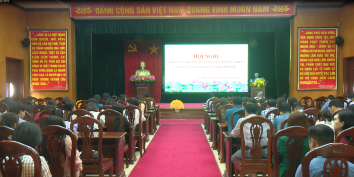 Đảng bộ cơ quan Đảng, Đoàn thể Thành uỷ phối hợp với  Đảng bộ cơ quan Chính quyền thành phố tổ chức hội nghị học tập, quán triệt Quy định số 69 và Kết luận 34