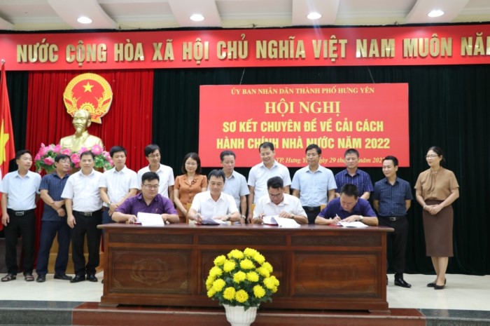 Hội nghị sơ kết chuyên đề về công tác Cải cách hành chính thành phố Hưng Yên
