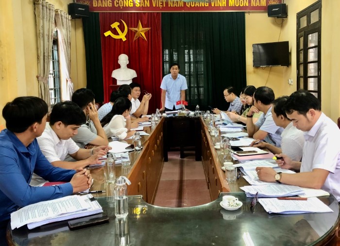 Thường trực Hội đồng nhân dân thành phố làm việc với  thường trực Hội đồng nhân dân xã Hoàng Hanh