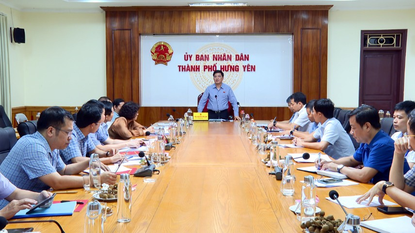 Đoàn giám sát của Ủy ban Khoa học, Công nghệ và Môi trường của Quốc Hội khảo sát tại Thành phố Hưng Yên