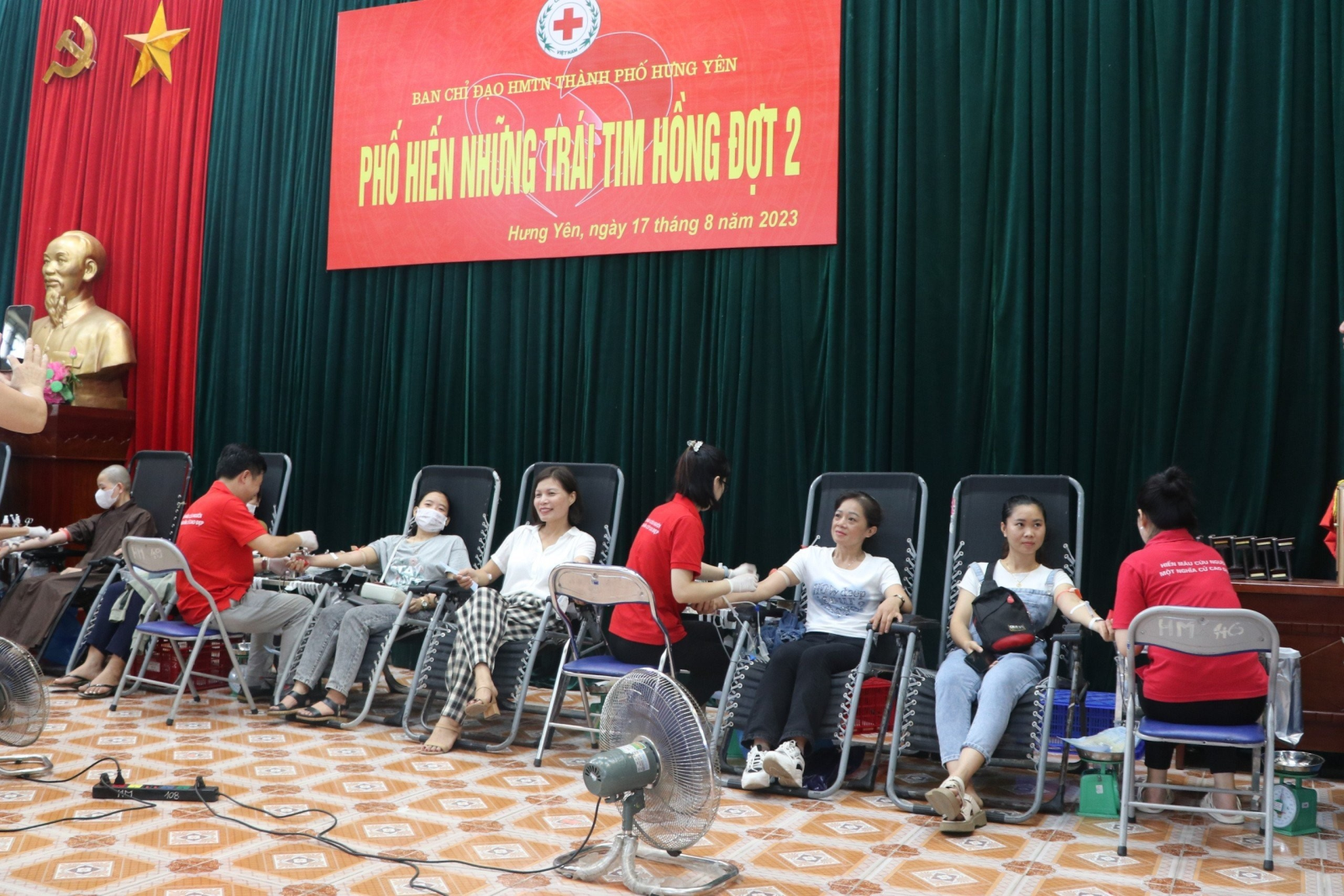 Ngày hội hiến máu tình nguyện “Phố Hiến những trái tim hồng” đợt II năm 2023