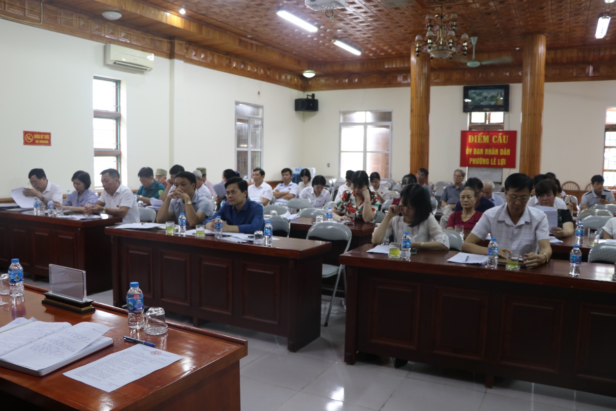 Hội đồng nhân dân phường Lê Lợi khóa X, nhiệm kỳ 2021-2026 tổ chức kỳ họp thường lệ giữa năm 2023