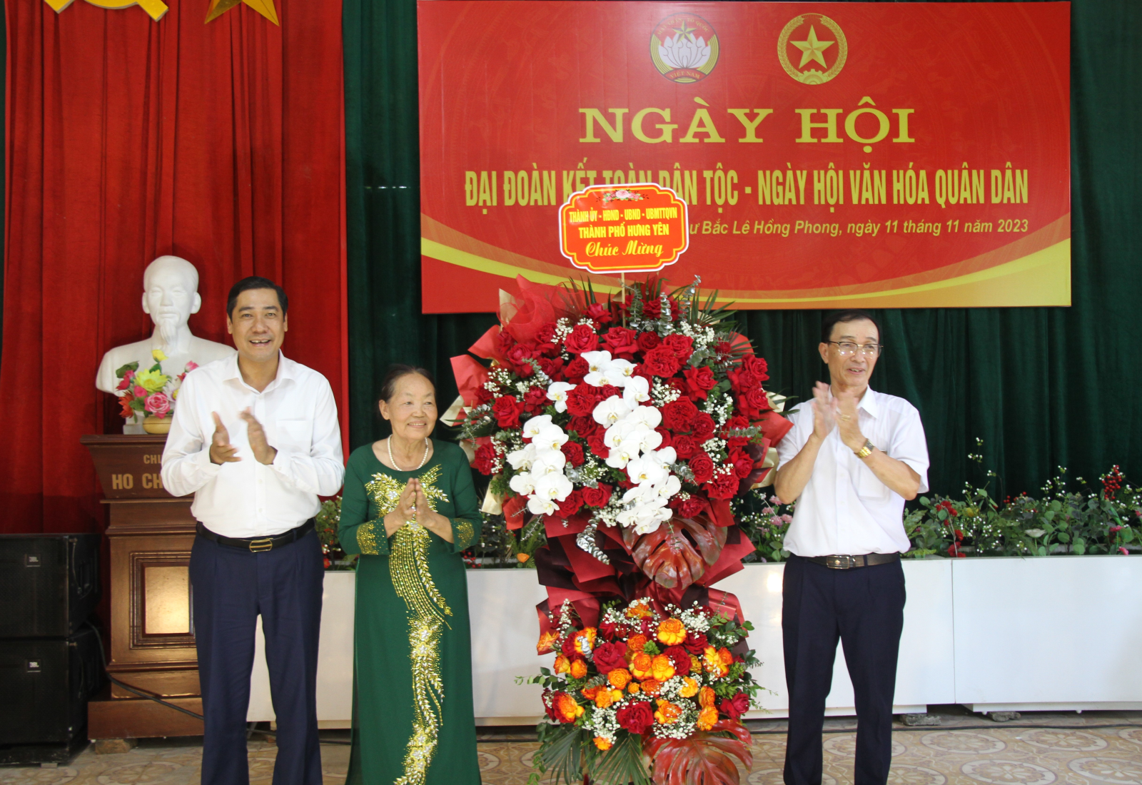 Khu phố Bắc Lê Hồng Phong, phường Minh Khai tổ chức ngày Hội Đại đoàn kết toàn dân tộc, ngày Hội văn hóa quân dân năm 2023