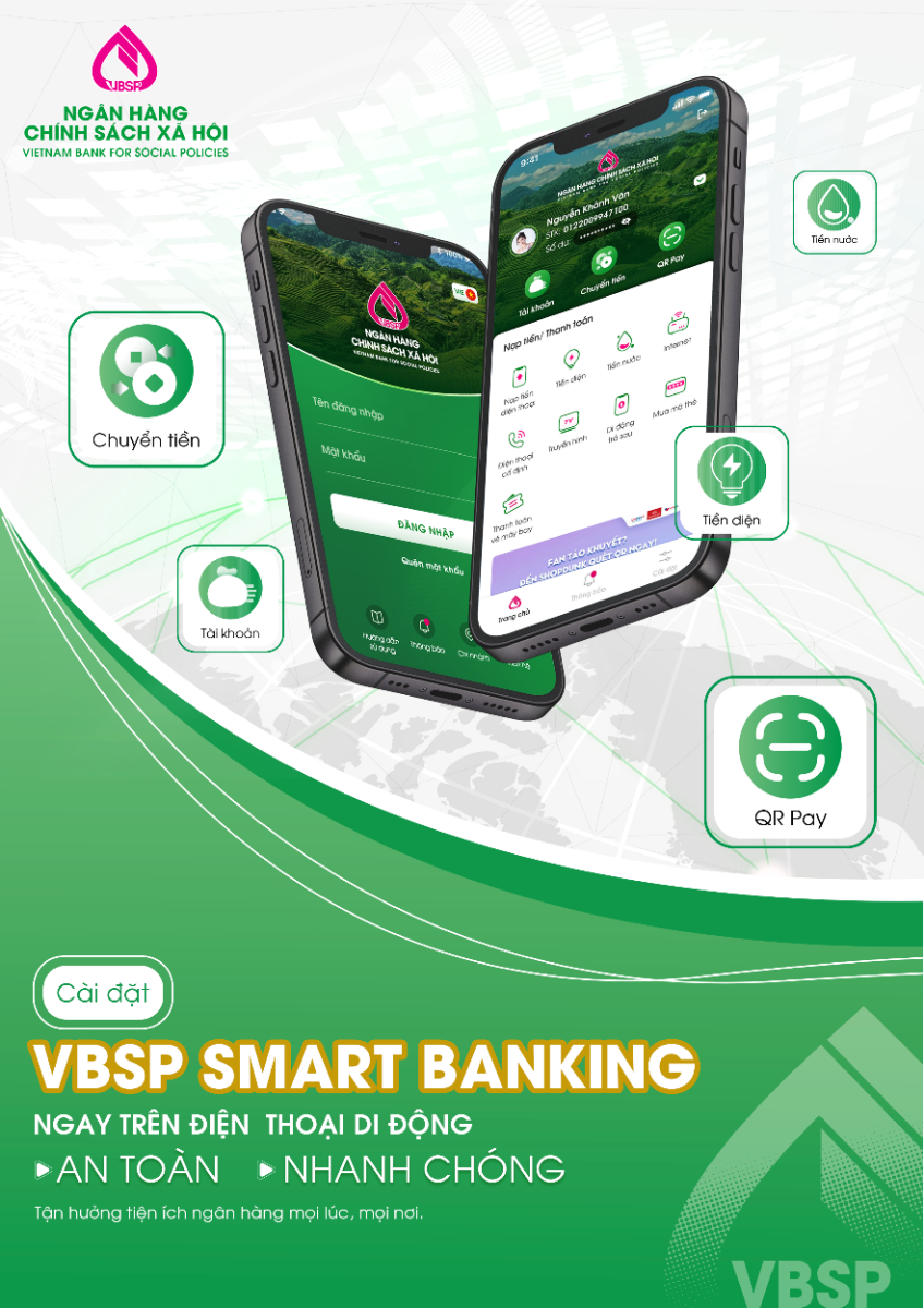 Ngân hàng Chính sách xã hội nâng cấp dịch vụ Mobile Banking trên điện thoại di động