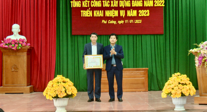 Xã Phú Cường  tổng kết công tác xây dựng Đảng năm 2022, triển khai phương hướng, nhiệm vụ năm 2023