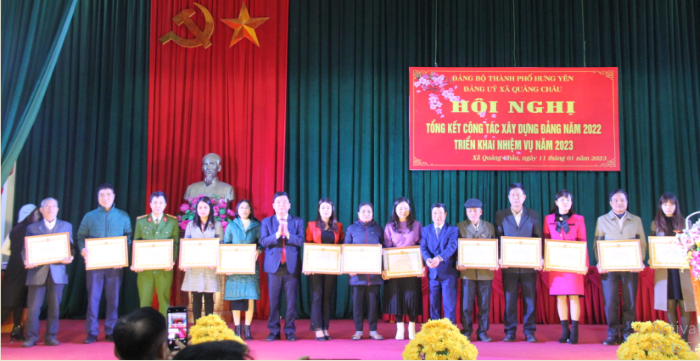 Đảng uỷ xã Quảng Châu tổng kết công tác xây dựng Đảng năm 2022