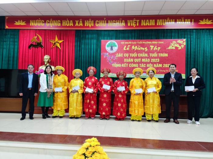 Hội Người cao tuổi phường Minh Khai tổ chức hội nghị tổng kết công tác năm 2022