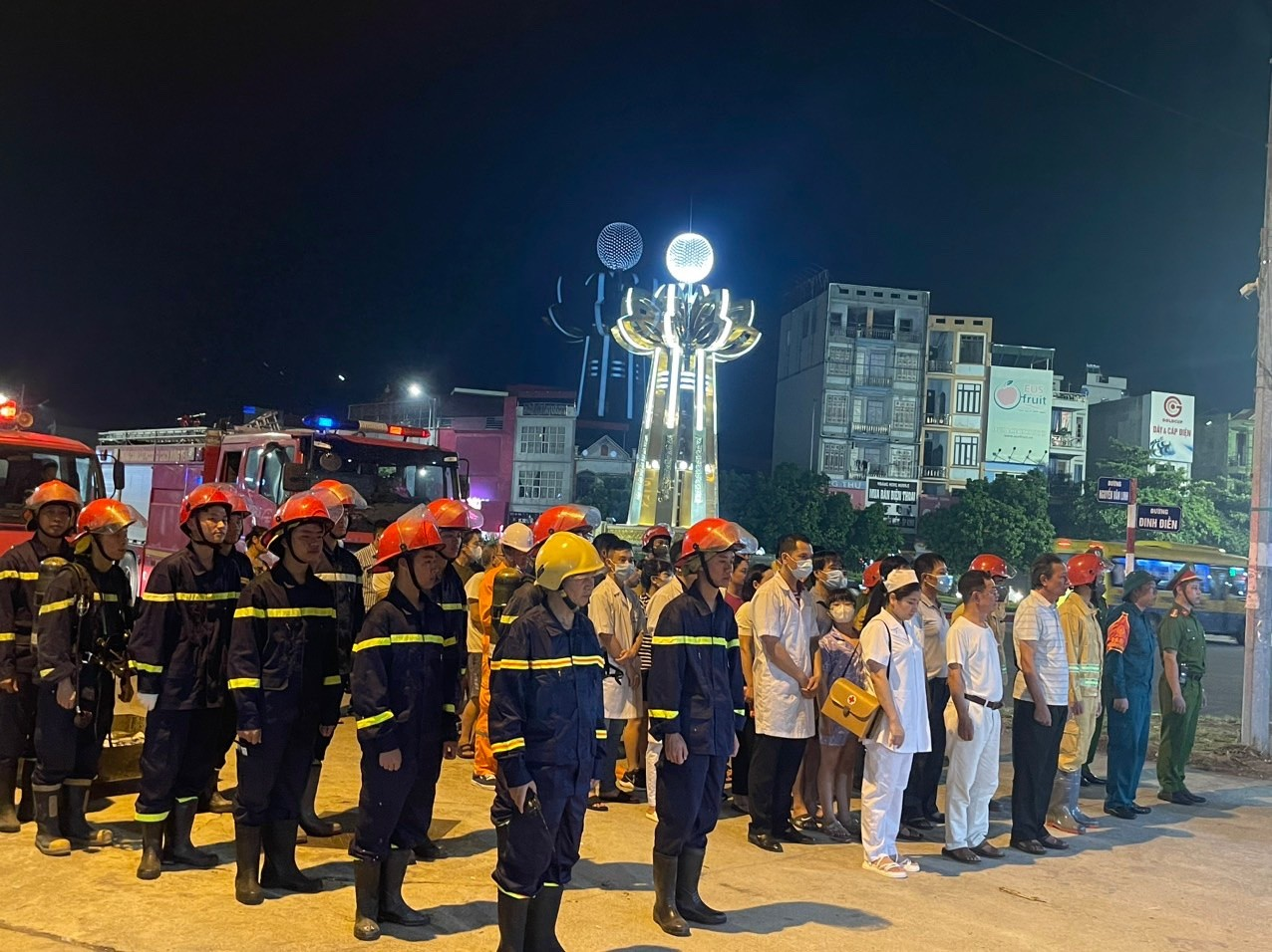 Tổ liên gia an toàn phòng cháy chữa cháy số 3, phường An Tảo thực tập phương án chữa cháy và cứu nạn, cứu hộ năm 2023