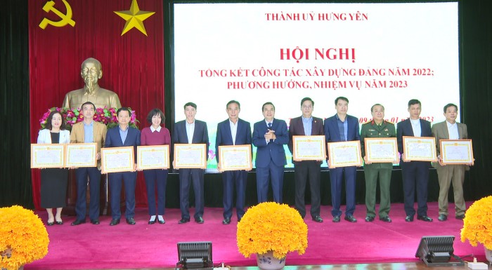 Thành ủy Hưng Yên tổng kết công tác xây dựng Đảng năm 2022, triển khai phương hướng, nhiệm vụ năm 2023