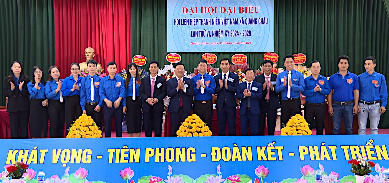 Đại hội đại biểu Hội Liên hiệp thanh niên Việt Nam xã Quảng Châu lần thứ VI, nhiệm kỳ 2024 - 2029