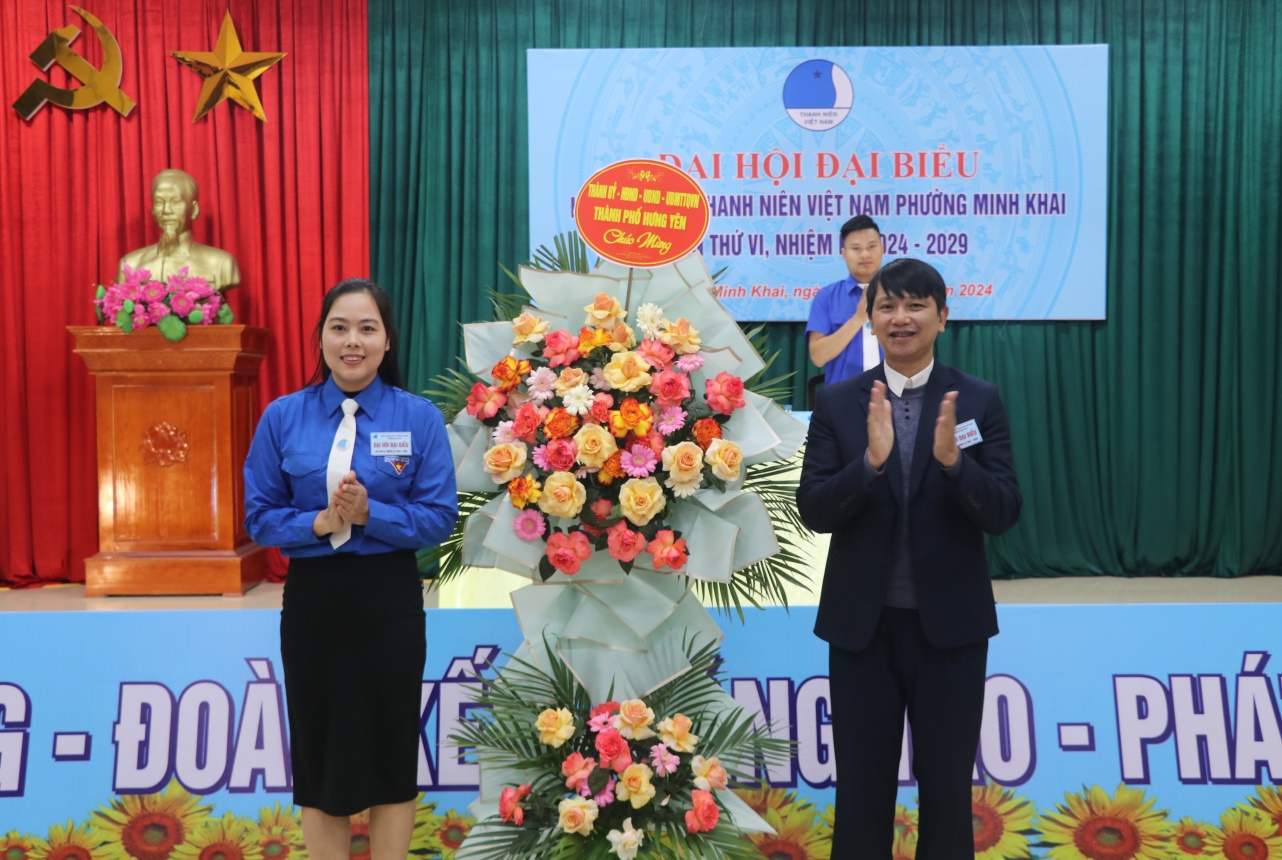 Đại hội đại biểu Hội Liên hiệp thanh niên Việt Nam phường Minh Khai lần thứ VI, nhiệm kỳ 2024 - 2029