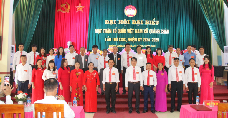 Xã Quảng Châu tổ chức đại hội Mặt trận tổ quốc lần thứ XXIX nhiệm kỳ 2024-2029