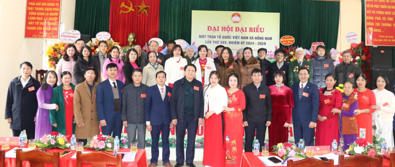 Xã Hồng Nam tổ chức Đại hội Mặt trận Tổ quốc lần thứ XXV nhiệm kỳ 2024-2029