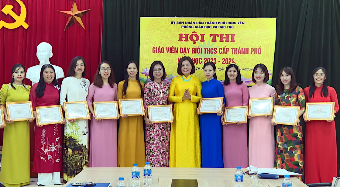 Hội thi Giáo viên dạy giỏi cấp THCS thành phố Hưng Yên  năm học 2023-2024