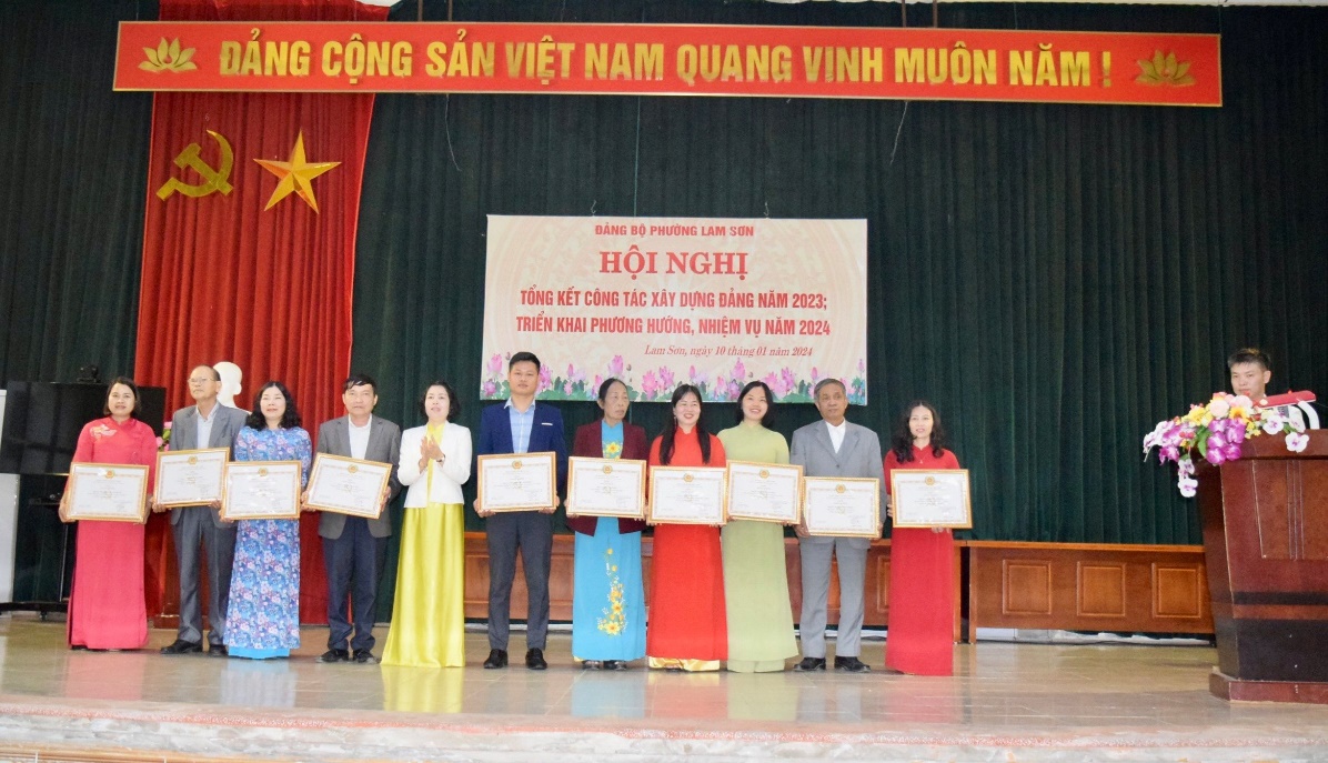 Đảng bộ phường Lam Sơn tổ chức tổng kết công tác xây dựng Đảng năm 2023