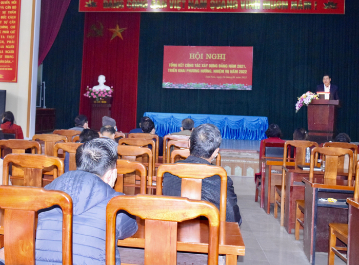 Đảng bộ phường Lam Sơn tổ chức nghị tổng kết công tác xây dựng Đảng năm 2021