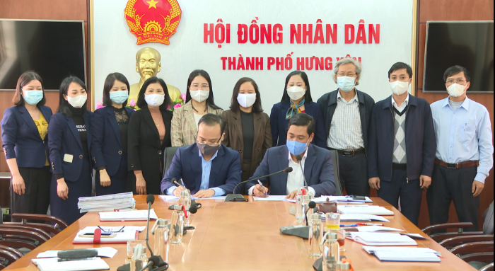 Hội nghị ký kết Quy chế phối hợp công tác giữa Thường trực HĐND thành phố với Ban Thường trực Ủy ban MTTQ Việt Nam thành phố, nhiệm kỳ 2021-2026