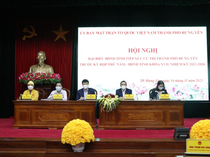 Đại biểu HĐND tỉnh tiếp xúc cử tri thành phố Hưng Yên