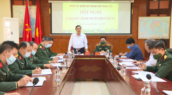 Đảng ủy Quân sự thành phố ra Nghị quyết lãnh đạo thực hiện nhiệm vụ năm 2022