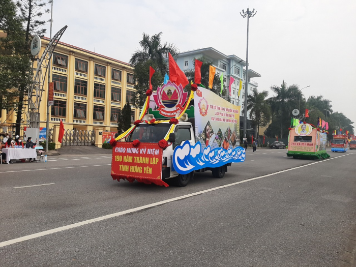 Thành phố Hưng Yên đạt giải nhất Hội thi xe tuyên truyền lưu động năm 2021