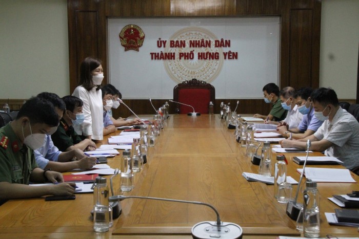 Kiểm tra chuyên đề thực hiện nhiệm vụ UBND tỉnh, Chủ tịch UBND tỉnh giao về phòng chống dịch Covid – 19 tại thành phố Hưng Yên