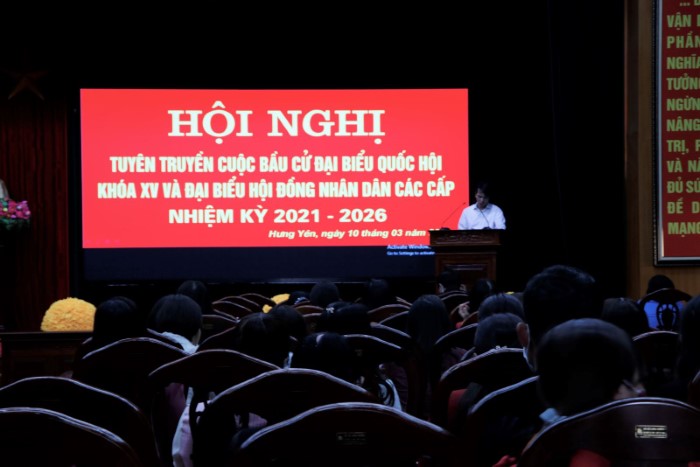 Liên đoàn lao động thành phố tổ chức hội nghị tuyên truyền về cuộc bầu cử  Đại biểu Quốc hội và HĐND các cấp nhiệm kỳ 2021 – 2026