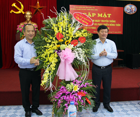 Hưng Yên: Gặp mặt kỷ niệm Ngày truyền thống ngành Nông nghiệp và PTNT