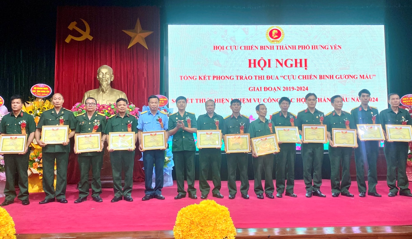 Hội Cựu Chiến binh thành phố Hưng Yên tổng kết phong trào thi đua “Cựu chiến binh gương mẫu” giai đoạn 2019 - 2024