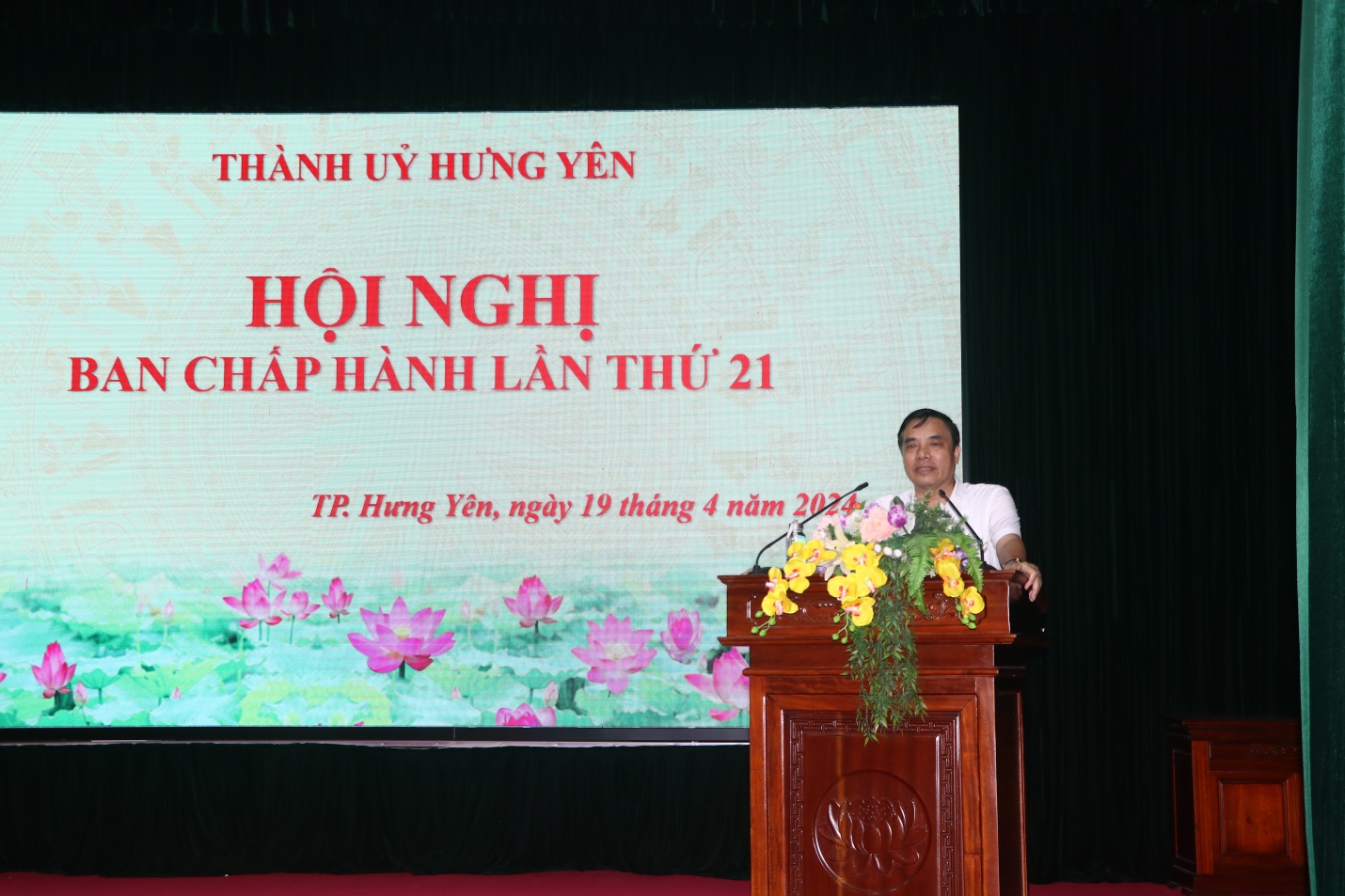 Thành ủy Hưng Yên tổ chức Hội nghị Ban Chấp hành Đảng bộ lần thứ 21