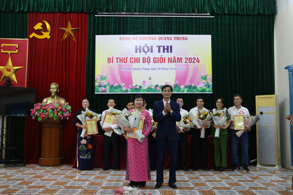 Phường Quang Trung tổ chức Hội thi Bí thư Chi bộ giỏi năm 2024