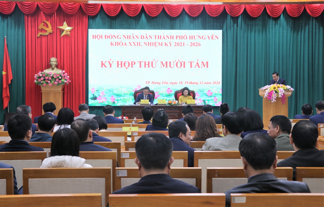 Kỳ họp thứ 18 HĐND thành phố khóa XXII, nhiệm kỳ 2021 - 2026