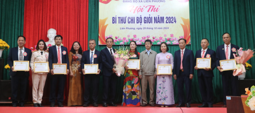 Xã Liên Phương tổ chức Hội thi “Bí thư Chi bộ giỏi năm 2024”