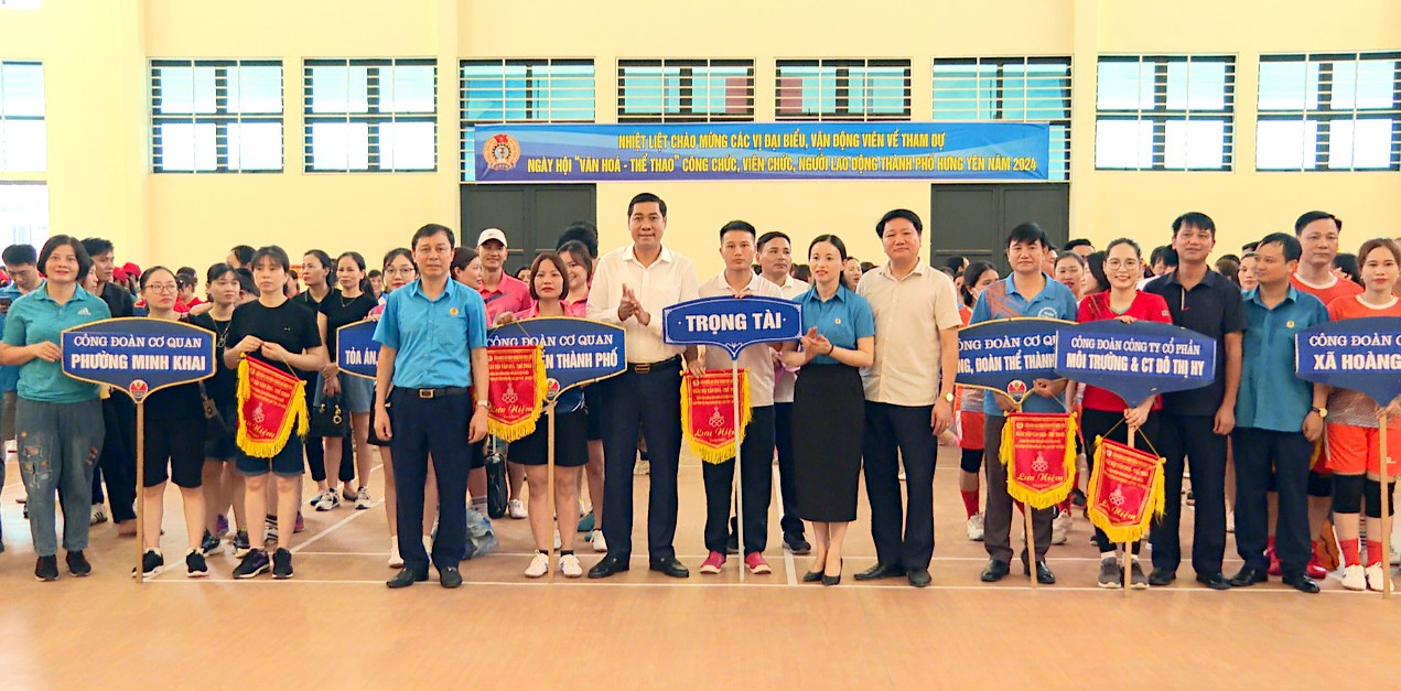 Liên đoàn Lao động thành phố tổ chức “Ngày hội Văn hóa - Thể thao” công chức, viên chức, người lao động thành phố Hưng Yên năm 2024