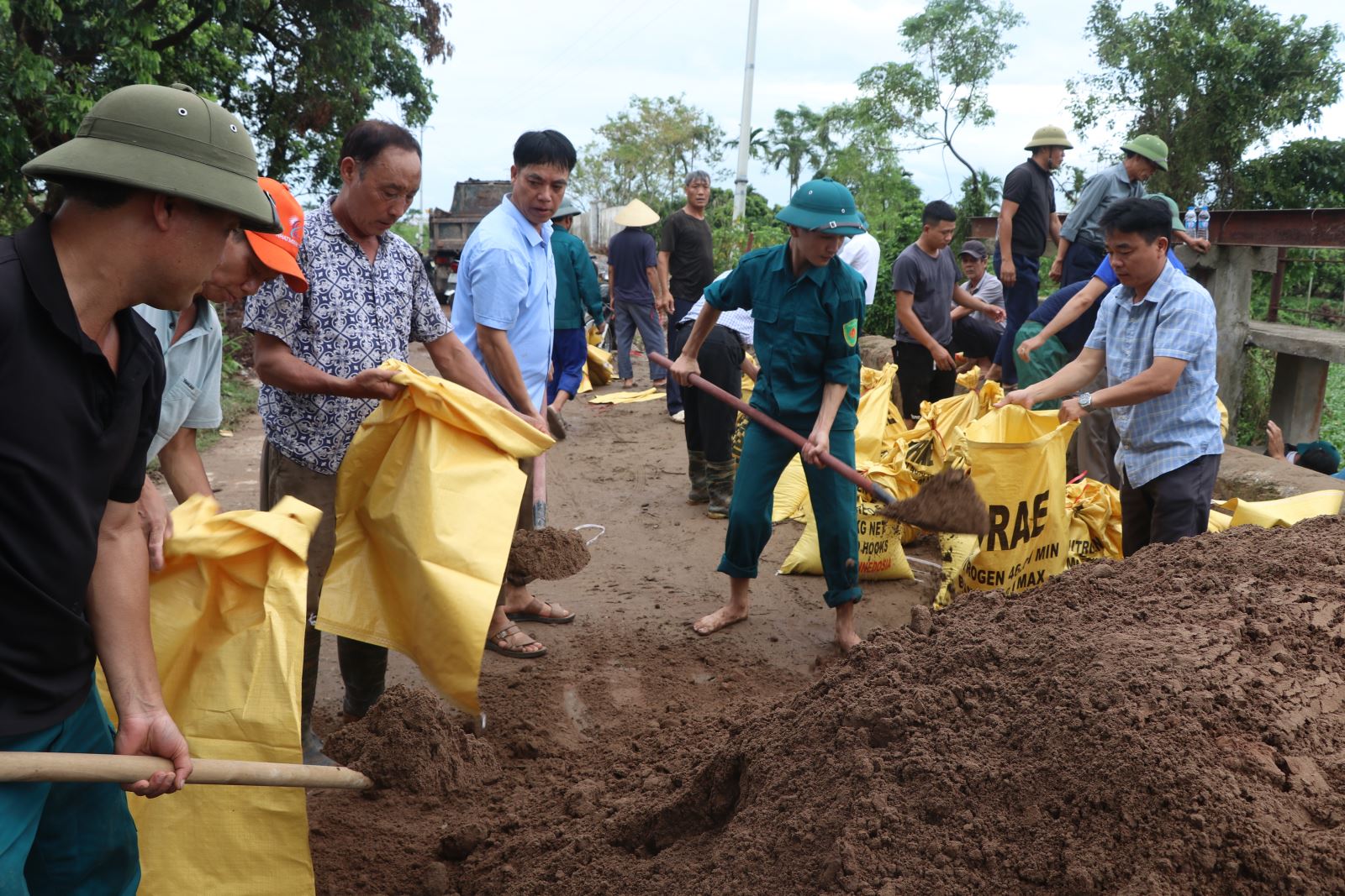 Xã Quảng Châu tích cực triển khai các biện pháp phòng chống lụt, úng