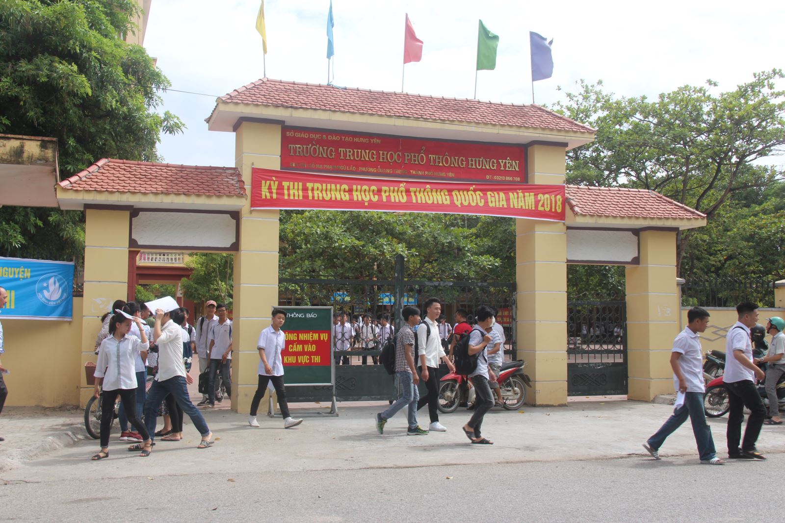 Kỳ thi trung học phổ thông quốc gia 2018 trên địa bàn thành phố Hưng Yên đảm bảo an toàn, nghiêm túc