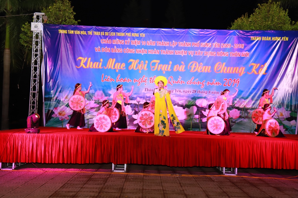 Khai mạc Hội trại thanh thiếu nhi và chung kết Liên hoan nghệ thuật quần chúng thành phố Hưng Yên năm 2019